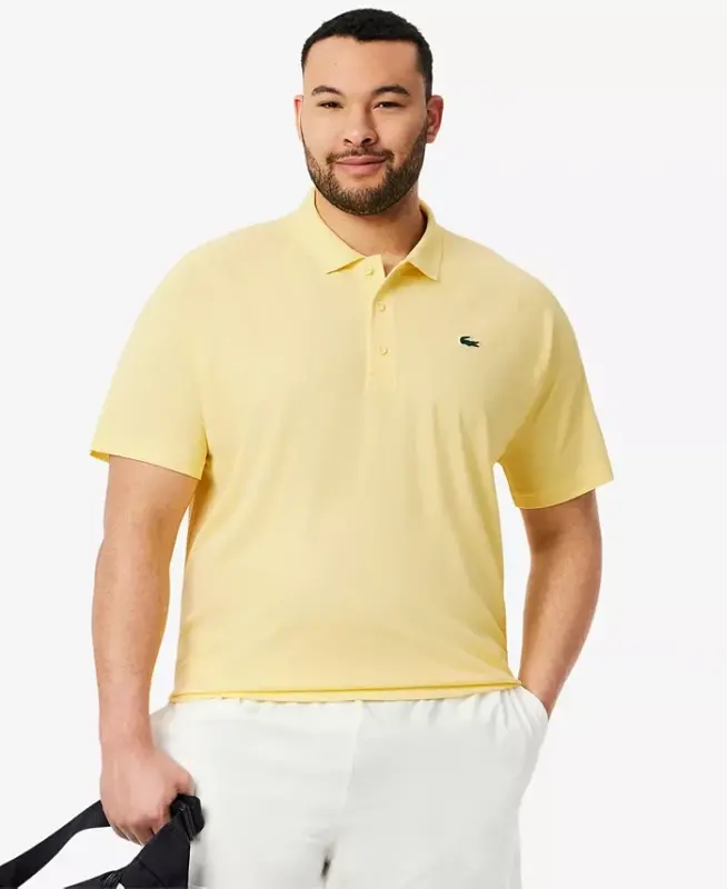 Men's Breathable Run-Resistant Interlock Polo Shirt - 107 Yellow - 9