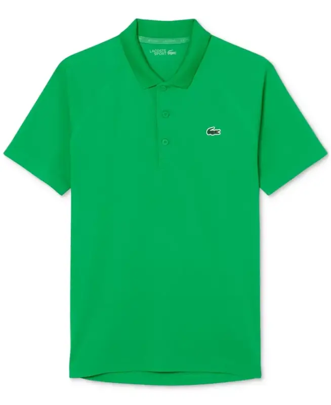 Men's Breathable Run-Resistant Interlock Polo Shirt - LACOSTE