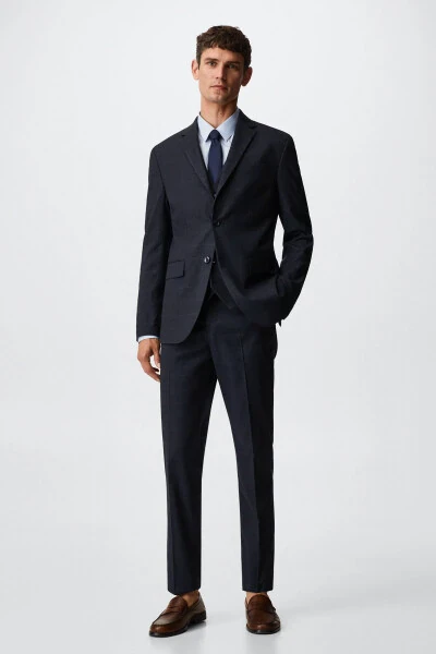 Men's Bright Blue Blazer - 1