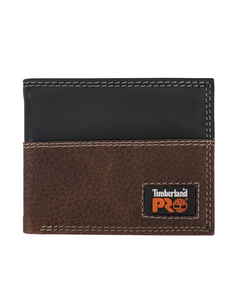 Men's Brown Bifold Wallet - 1