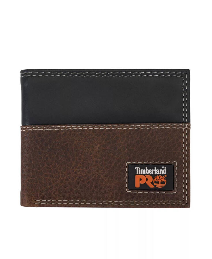 Men's Brown Bifold Wallet - 1