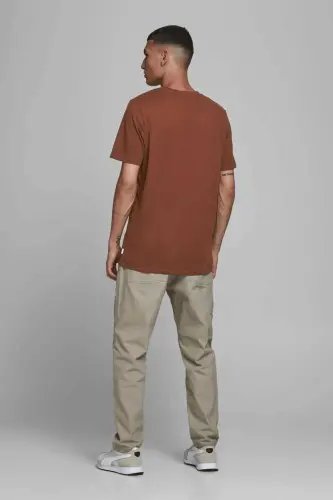 Men's Brown T-Shirt - Brown - JACK & JONES (1)