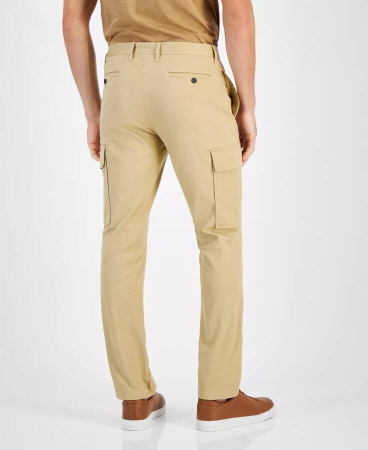 Men's Brushed Sateen Cargo Pants Dark Camel - 2