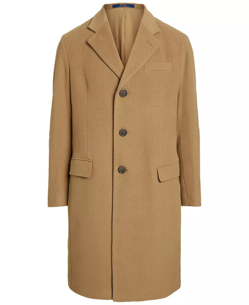 Men's Brushed Twill Topcoat Camel - 1