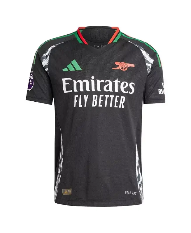 Men's Bukayo Saka Black Arsenal 2024/25 Away Authentic Player Jersey-Black - 2
