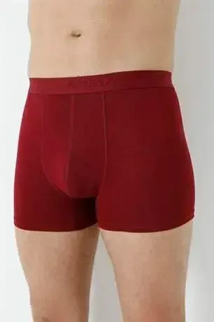 Men's Burgundy Bamboo Boxer 3-Pack - 7