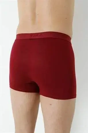 Men's Burgundy Bamboo Boxer 3-Pack - 9