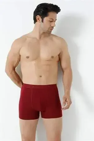 Men's Burgundy Bamboo Boxer 3-Pack - 11