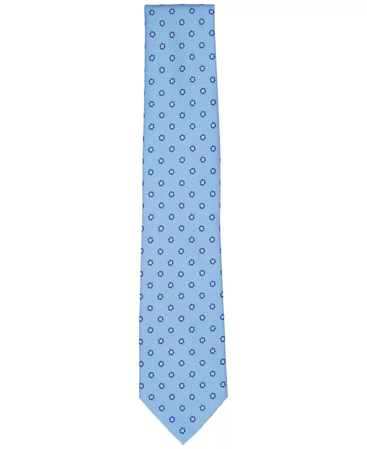 Men's Burnell Classic Floral Neat Tie, Created for Modazone - Navy - 3