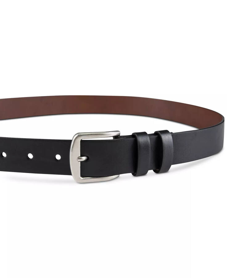 Men's Burnished-Edge Belt, Created for Modazone Black - 5