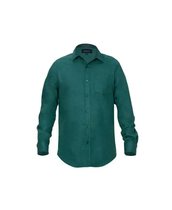 Men's Button Down Classic Fit Flannel Shirt - 1