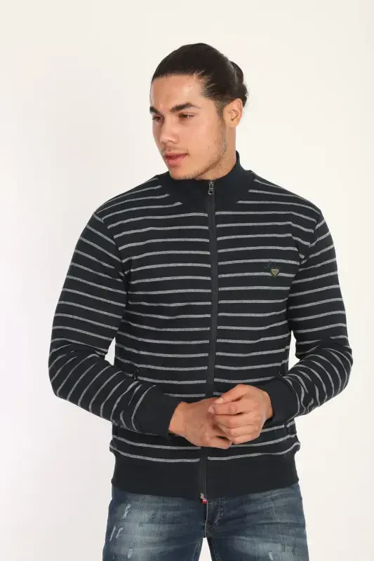 Men's Cardigan-BLACK - 2