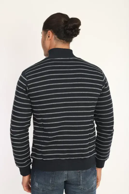 Men's Cardigan-BLACK - 3