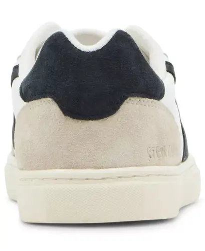 Men's Cardinal Sneakers - White/Navy Leather - STEVE MADDEN (1)