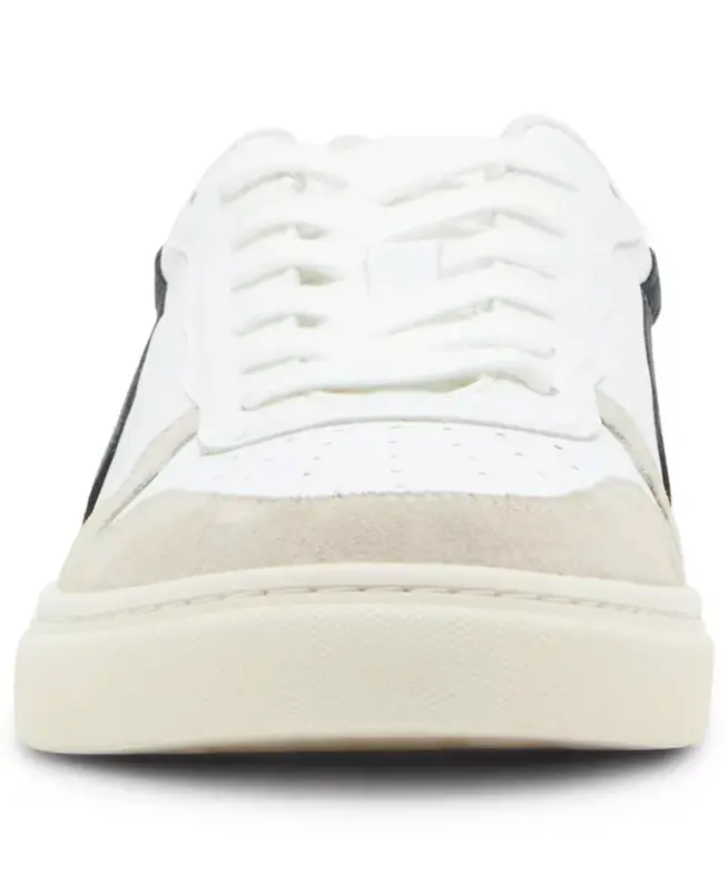 Men's Cardinal Sneakers - White/Navy Leather - 4