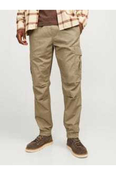 Men's Cargo Pants - Beige - 1