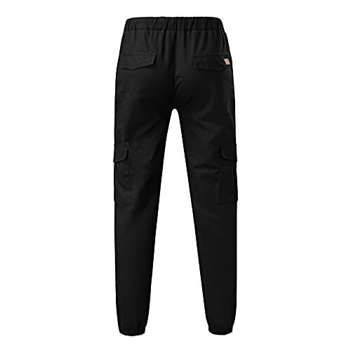 Men's Cargo Pants Casual Lightweight Drawstring Elastic Waist Relaxed Fit Beach Sports Pockets Jogger Pants Trouser - 2