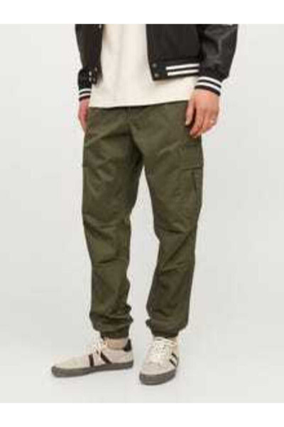 Men's Cargo Pants - Dark Green - 1