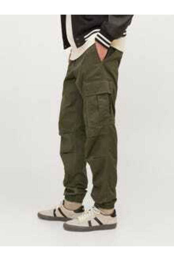 Men's Cargo Pants - Dark Green - 7