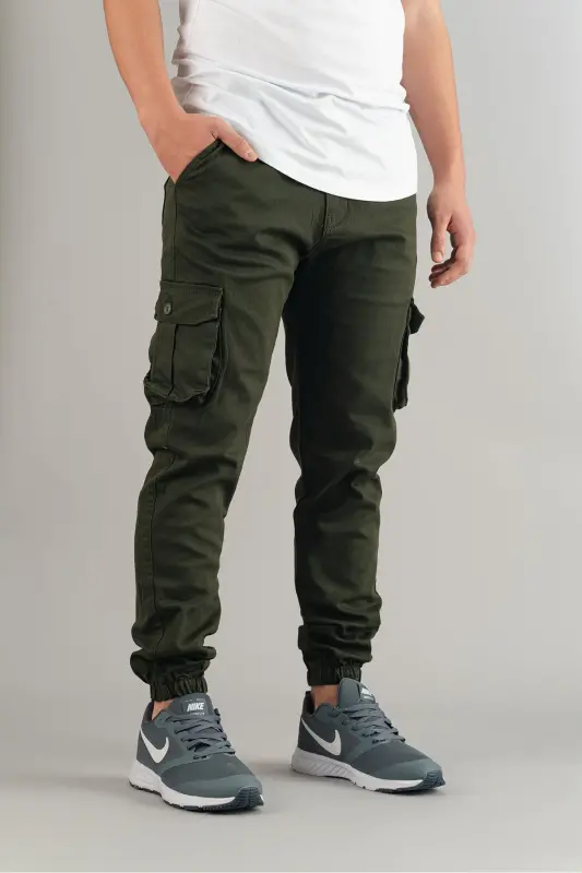 Men's Cargo Pants Khaki-Khaki - 2