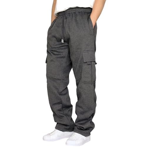 Mens Cargo Pants Relaxed Fit Joggers Mens Hiking Pants Lightweight Parachute Pants Beach Pants with Pockets - 1