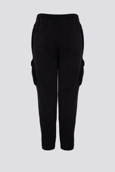Men's Cargo Pocket Elastic Jogger Black - BENMANAJ (1)