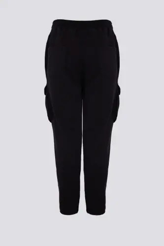 Men's Cargo Pocket Elastic Jogger Black - BENMANAJ (1)