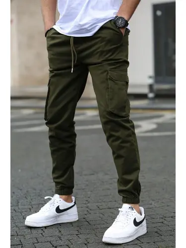 Men's Cargo Pocket Khaki Pants 5447-Khaki - LC WAIKIKI (1)