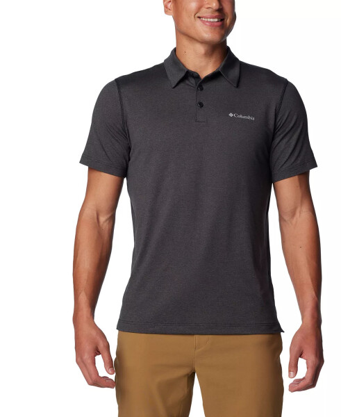 Men's Carter Short Sleeve Performance Crest Polo Black - 1