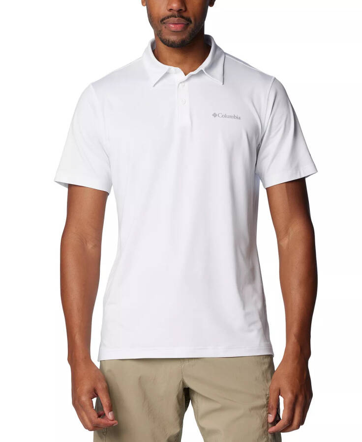 Men's Carter Short Sleeve Performance Crest Polo White - 1