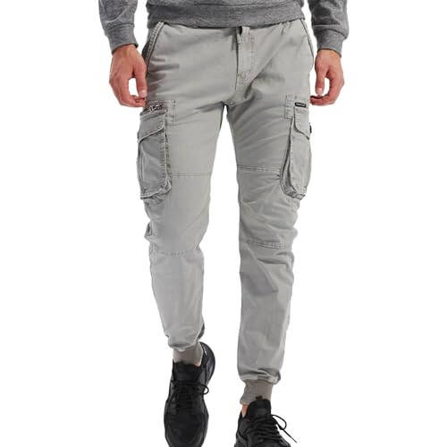 Men's Casual Overalls Mens Fleece Joggers Sweatpants Light Grey Sweatpants Men Golf Pants Joggers Men Sport Pants - 1