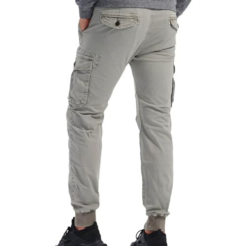 Men's Casual Overalls Mens Fleece Joggers Sweatpants Light Grey Sweatpants Men Golf Pants Joggers Men Sport Pants - 3