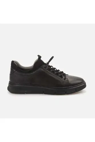 Men's Casual Shoes 1802-BLACK MATTO - 1