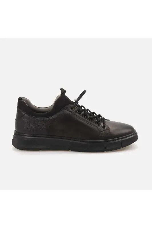 Men's Casual Shoes 1802-BLACK MATTO - 1