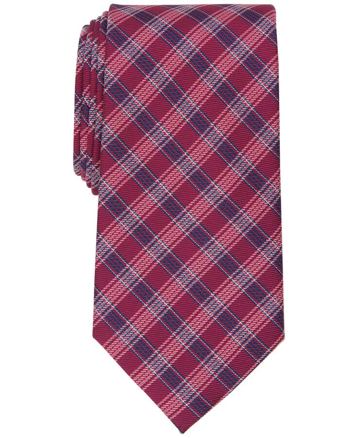 Men's Cates Plaid Tie, Created for Modazone Red - 1