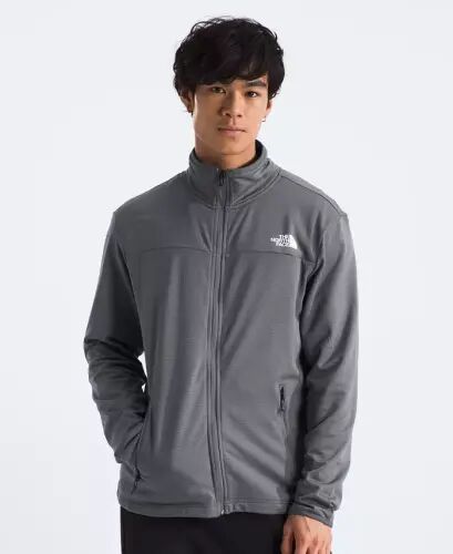Men's Cedar Trail Grid Fleece Full Zip Jacket - Smoked Pearl - 1