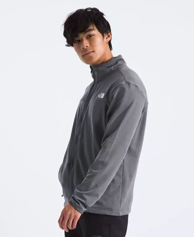 Men's Cedar Trail Grid Fleece Full Zip Jacket - Smoked Pearl - 2