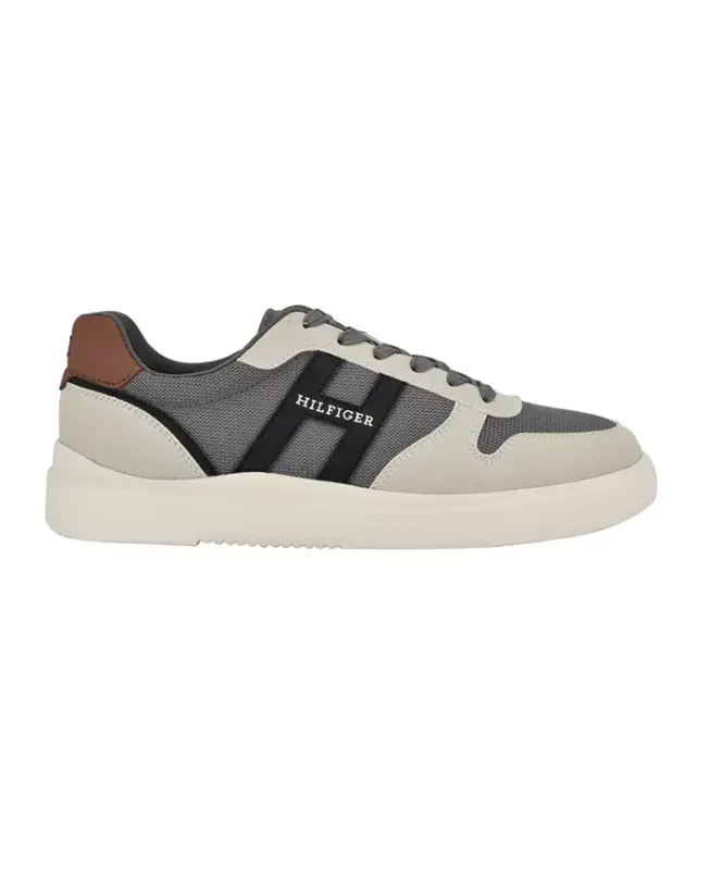 Men's Cetus Casual Lace Up Sneakers-Grey/Ivory Green Multi - 6
