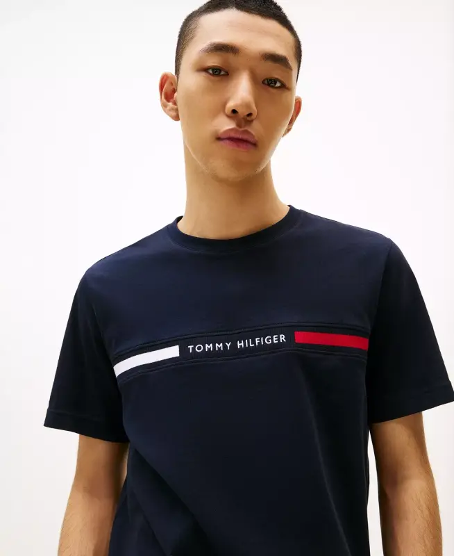 Men's Chest Insert Logo Short Sleeve T-Shirt - 3