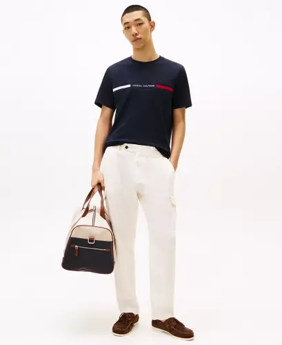 Men's Chest Insert Logo Short Sleeve T-Shirt - 4