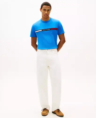 Men's Chest Insert Logo Short-Sleeve T-Shirt - Blue Orbit - TOMMY HILFIGER (1)