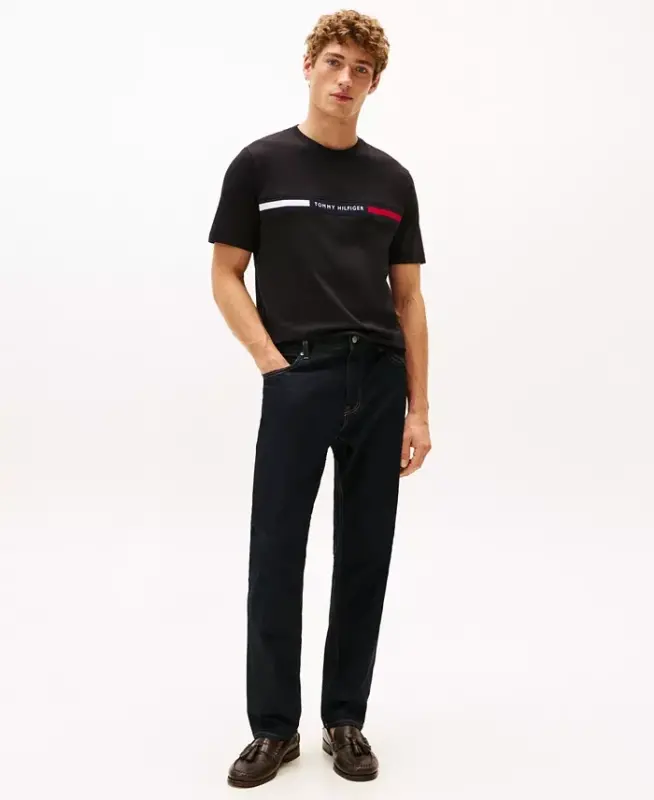 Men's Chest Insert Logo T-Shirt - Black - 2
