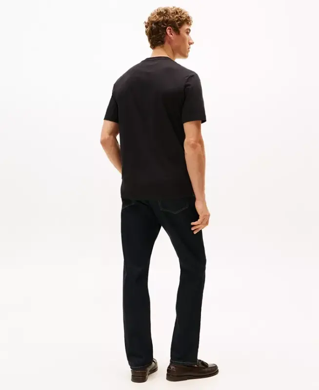 Men's Chest Insert Logo T-Shirt - Black - 4