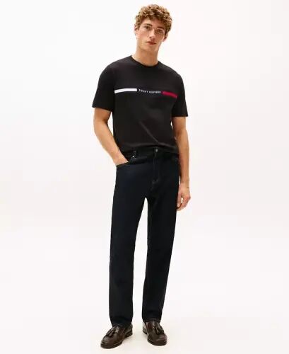 Men's Chest Insert Logo T-Shirt - Black - TOMMY HILFIGER (1)
