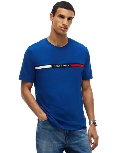 Men's Chest Insert Logo T-Shirt - Opullent Blue - 1