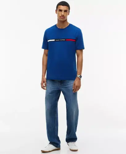 Men's Chest Insert Logo T-Shirt - Opullent Blue - Tommy Hilfiger (1)