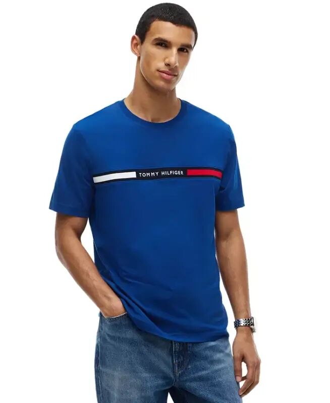 Men's Chest Insert Logo T-Shirt - Opullent Blue - Tommy Hilfiger