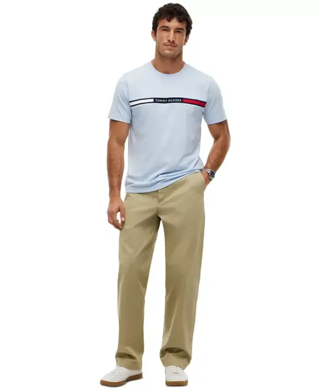 Men's Chest Insert Logo T-Shirt - Sky Blue - 2