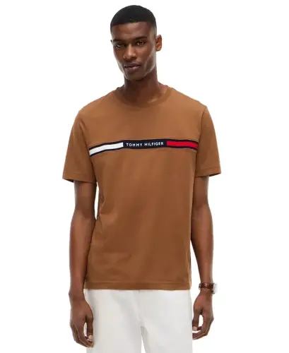 Men's Chest Insert Logo T-Shirt - Timeless Tawny 