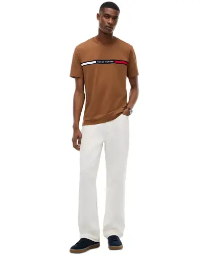 Men's Chest Insert Logo T-Shirt - Timeless Tawny - TOMMY HILFIGER (1)
